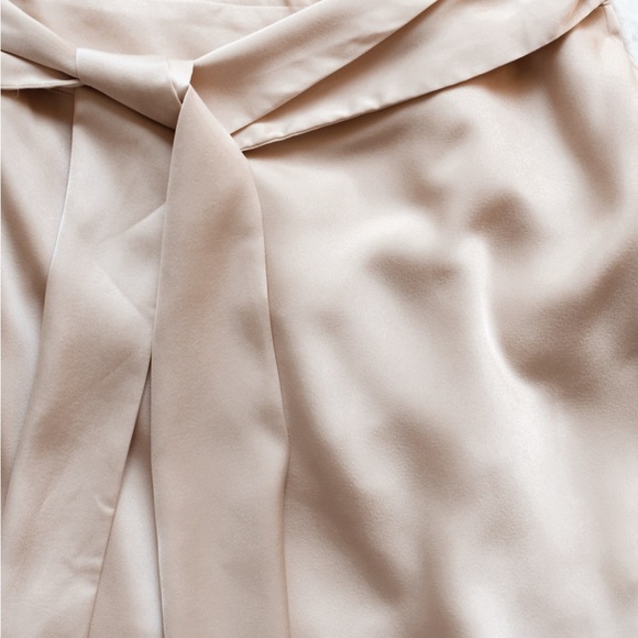 Le Lis Iris Satin Wrap Mini Skirt - Picture 9 of 12